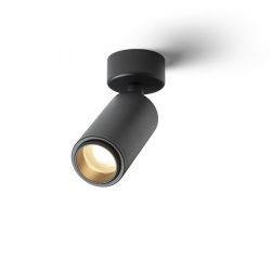 OPTIMUS sufitowa czarna 230V LED GU10 9W 10 50°