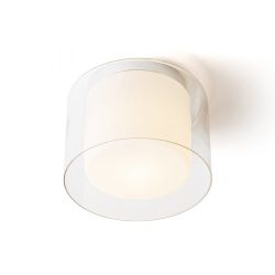 VENICE 23 sufitowa  szkło przezroczyste/szkło opalowe/chrom 230V LED E27 11W IP44