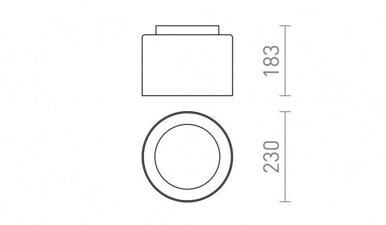 VENICE 23 sufitowa  szkło przezroczyste/szkło opalowe/chrom 230V LED E27 11W IP44