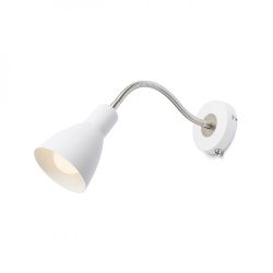 KAYA ścienna biała nikiel mat 230V LED E27 15W