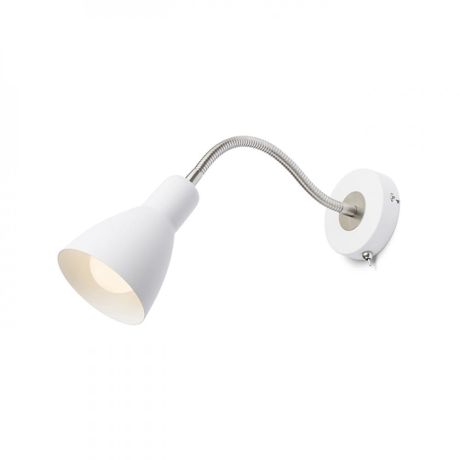 Przejdź do produktu KAYA ścienna biała nikiel mat 230V LED E27 15W