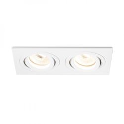 PASADENA GU10 SQ II wpuszczana biała  230V GU10 2x50W