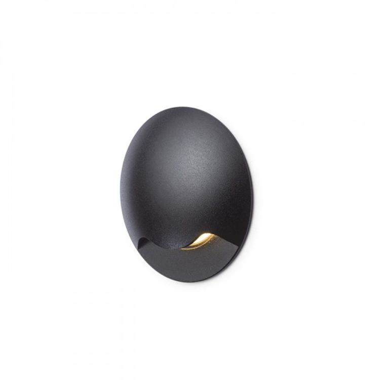 KICK I wpuszczana czarna  230V LED 3W IP54  3000K