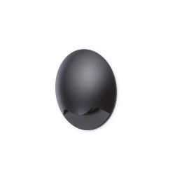 KICK I wpuszczana czarna  230V LED 3W IP54  3000K