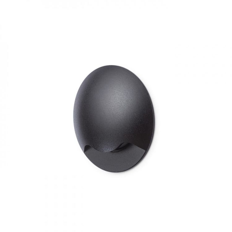 KICK I wpuszczana czarna  230V LED 3W IP54  3000K