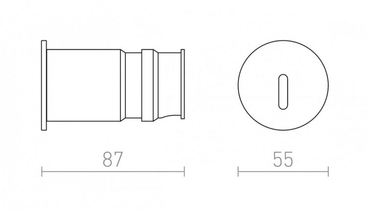 IRIA R wpuszczana biała  230V LED 3W 10°  3000K