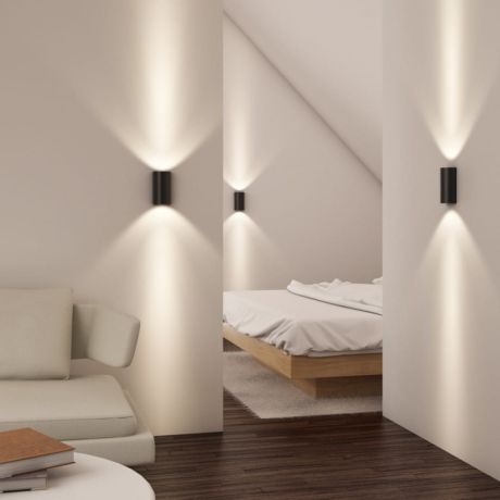 Przejdź do produktu DAFFY ścienna czarna  230V LED 6W  3000K