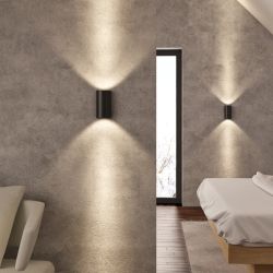 DAFFY ścienna czarna  230V LED 6W  3000K