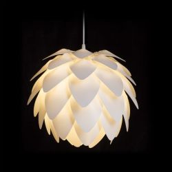 ENCOMBRE wisząca  białe PCV 230V LED E27 15W