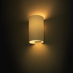 RON W 15/25 ścienna  Chintz jasno szara/białe PCV 230V LED E27 15W