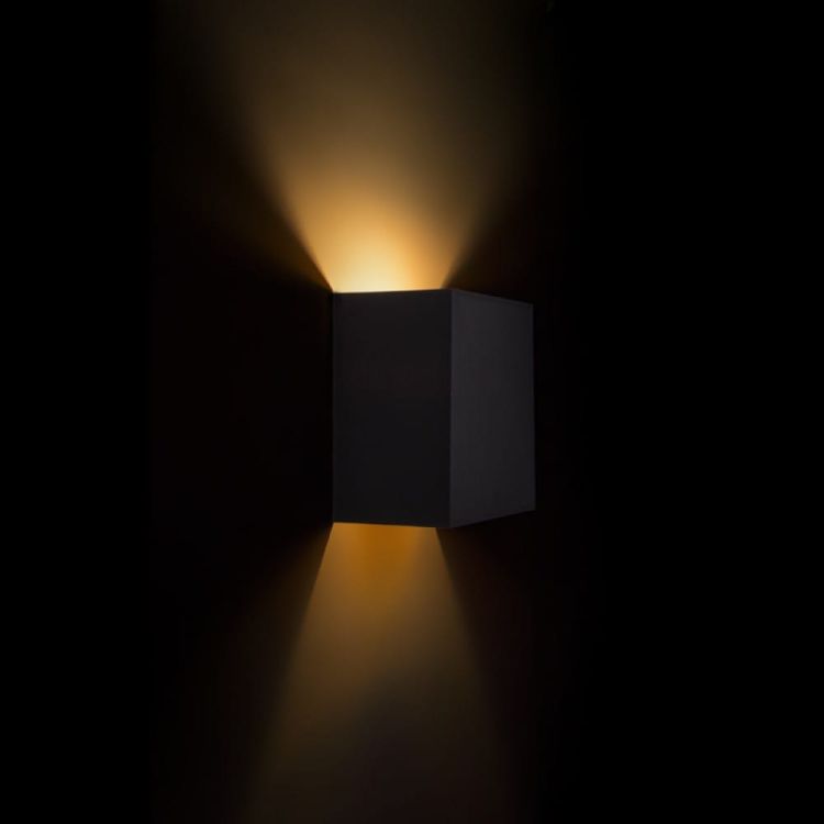LOPE W 25/14 ścienna  Polycotton czarna/folia miedziana 230V LED E27 15W
