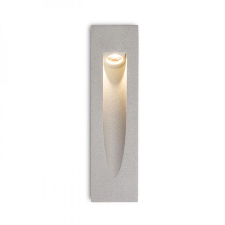 GAP wpuszczana srebrno-szara  230V LED 3W IP54  3000K
