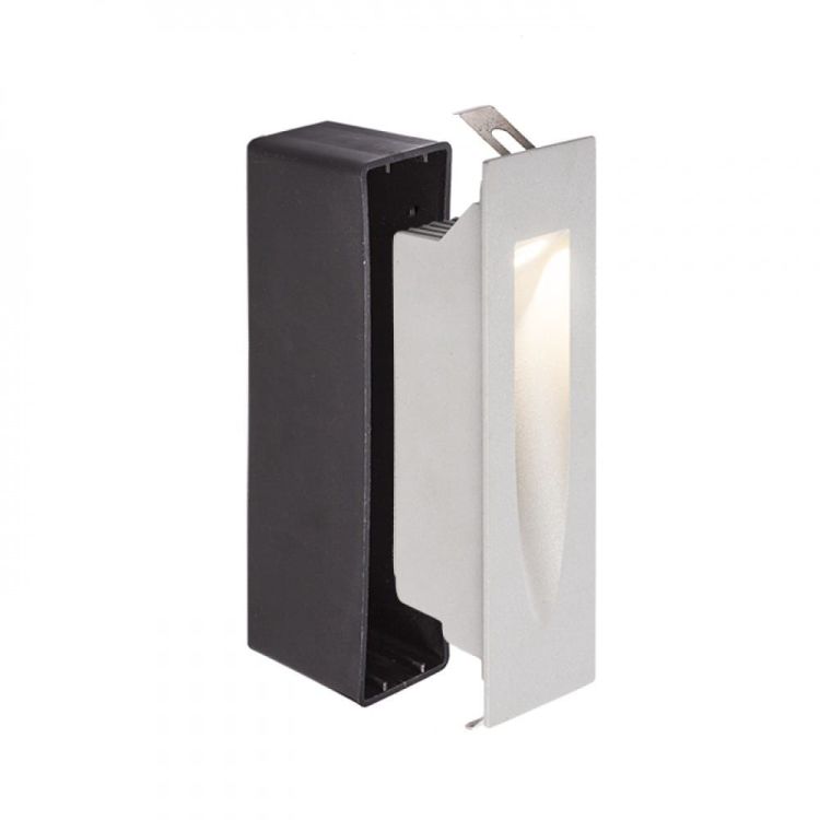 GAP wpuszczana srebrno-szara  230V LED 3W IP54  3000K