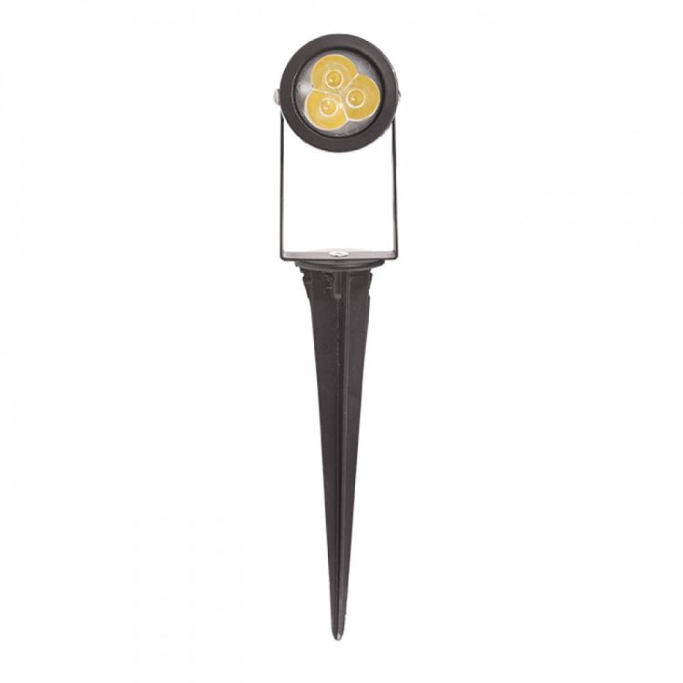 GUN na klinie czarna  230V LED 3x1W 30° IP65  3000K