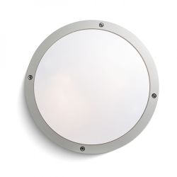 SONNY sufitowa srebrno-szara  230V LED E27 2x15W IP54