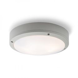 SONNY sufitowa srebrno-szara  230V LED E27 2x15W IP54