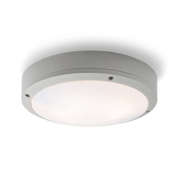 SONNY sufitowa srebrno-szara  230V LED E27 2x15W IP54