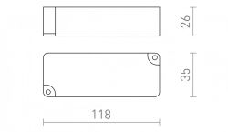 TRAFO 0-20W    230V/12V= 20W IP67