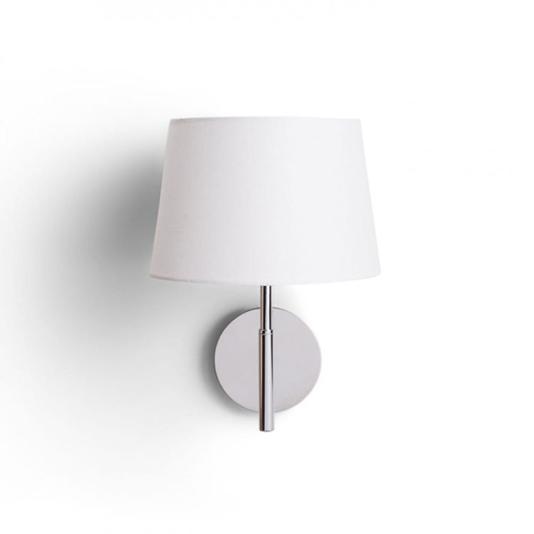 BROADWAY ścienna biała chrom 230V LED E27 15W