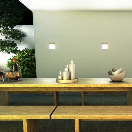 Przejdź do produktu VERIA ścienna srebrno-szara  230V LED 6W 116° IP54  3000K