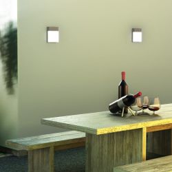 VERIA ścienna srebrno-szara  230V LED 6W 116° IP54  3000K