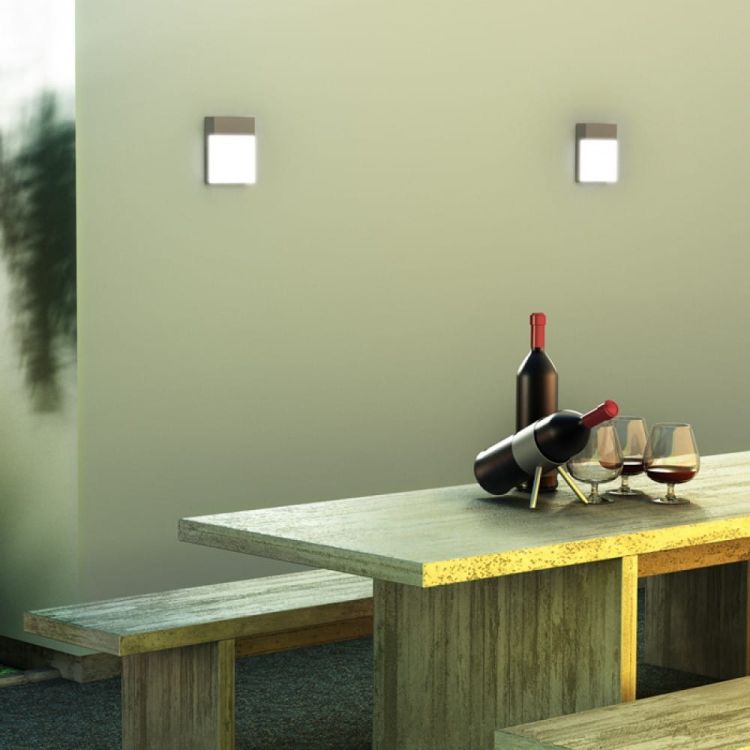 VERIA ścienna srebrno-szara  230V LED 6W 116° IP54  3000K