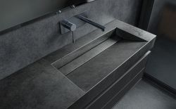 Umywalka z betonu architektonicznego na wymiar Durabad Q70C NW antracyt beton