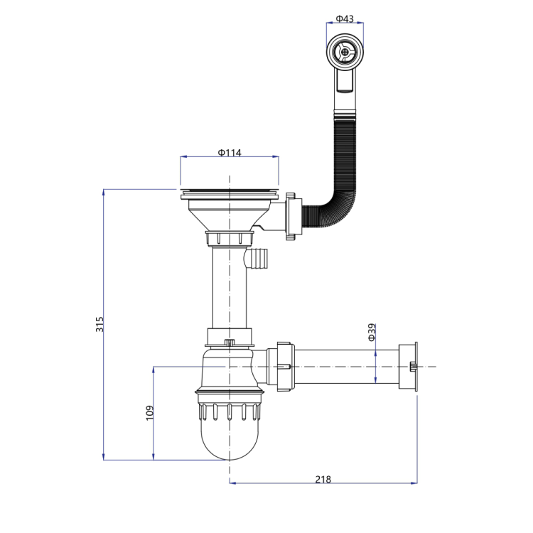 Zlewozmywak granitowy z ociekaczem, 77x44cm, czarny
