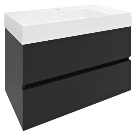 Przejdź do produktu ODETTA szafka umywalkowa 82x50x43,5cm, antracyt mat