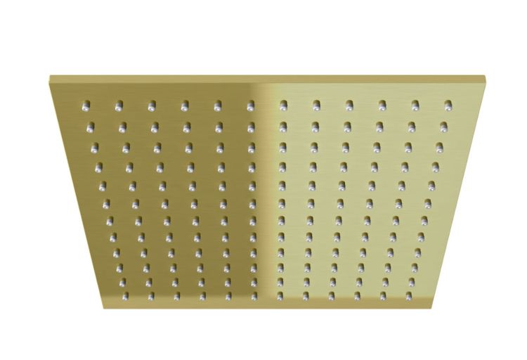Deszczownica kwadratowa 25x25 cm złoty szczotkowany Kohlman Experience Gold Brushed Q25EGDB