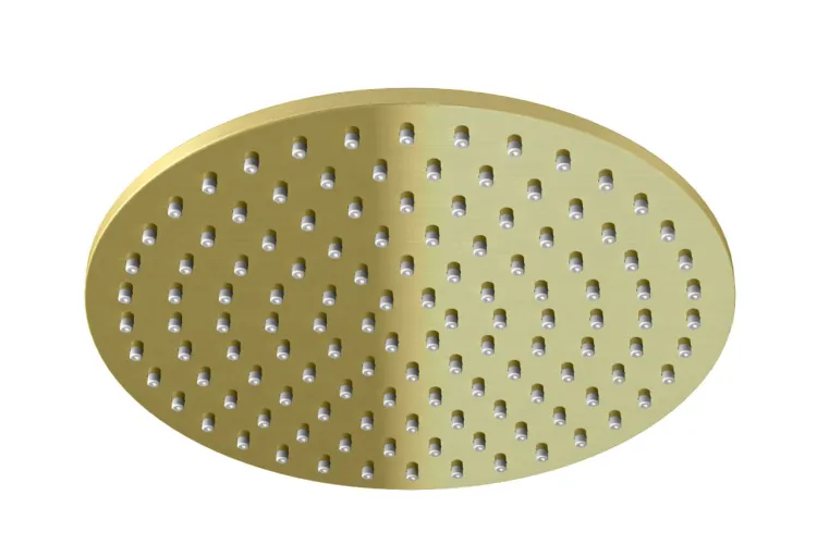 Deszczownica okrągła 25 cm złoty szczotkowany Kohlman Experience Gold Brushed R25EGDB