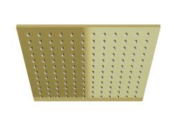 Deszczownica kwadratowa 25x25 cm Kohlman Experience Gold Brushed Q25EGDB złoty szczotkowany