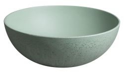 FORMIGO umywalka betonowa nablatowa, średnia 39cm, zielony