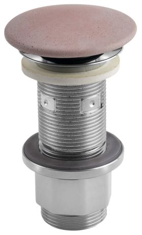 Przejdź do produktu Korek umywalkowy 5/4'', klik-klak, betonowy grzybek, 10-80mm, różowy mat