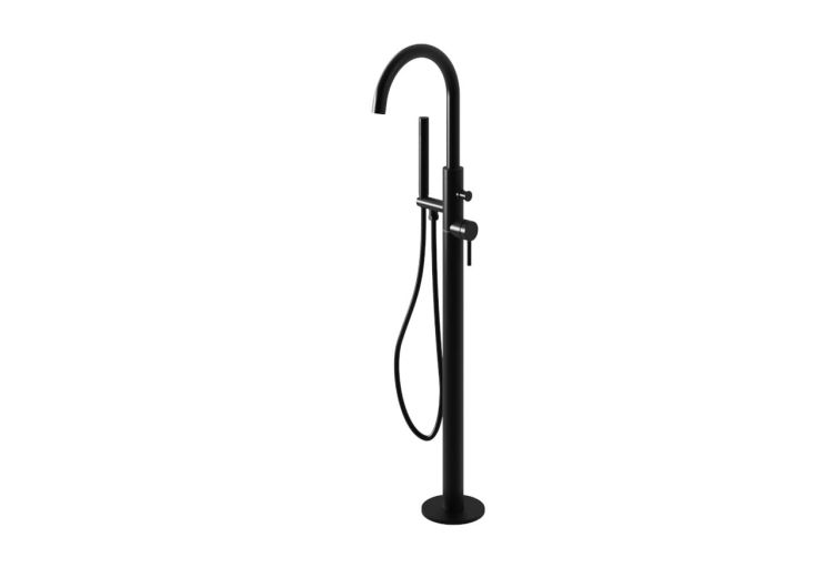 Bateria wannowa wolnostojąca 112 cm czarny mat Kohlman Axel QF1165AB