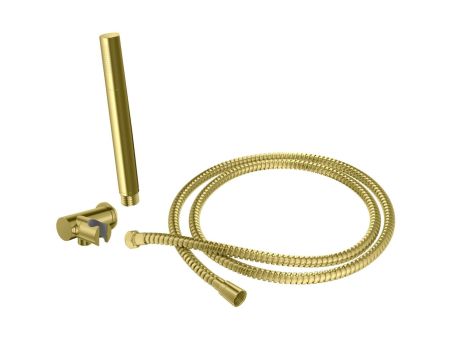 Przejdź do produktu Zestaw prysznicowy ze słuchawką, wężem, uchwytem i przyłączem Kohlman Experience Gold SP4EGD+EGD+QW004AEGD złoty połysk