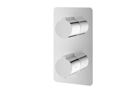 Przejdź do produktu Bateria wannowa 3-drożna podtynkowa termostatyczna 12x21 cm Kohlman Experience QW433E chrom