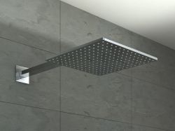 Deszczownica kwadratowa 20 cm z ramieniem Kohlman Q20+WQ chrom połysk