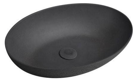 Przejdź do produktu FORMIGO umywalka betonowa nablatowa, 60x40cm, antracyt mat
