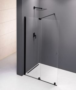 MODULAR SHOWER drzwi przesuwne 1600 mm, czarny
