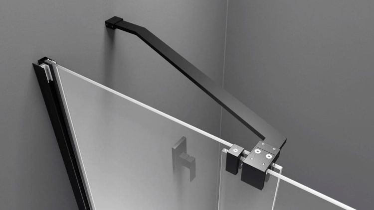 MODULAR SHOWER drzwi przesuwne 1600 mm, czarny