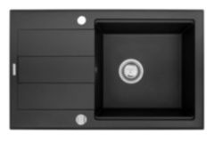 Zlewozmywak jednokomorowy 78x48 cm 1B 1D Pyramis Sparta Plus Lux 070175802 volcano lewy