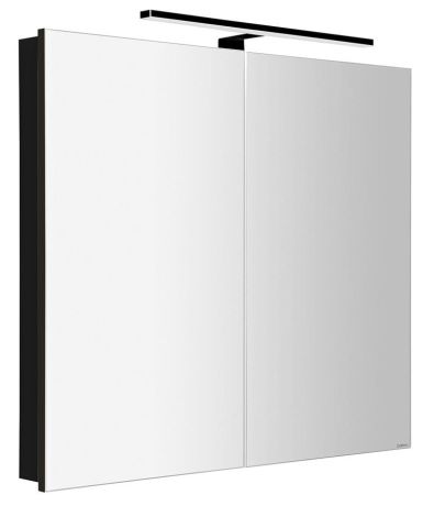 Przejdź do produktu GRETA szafka z lustrem, oświetlenie LED, 81x70x14cm, czarny mat