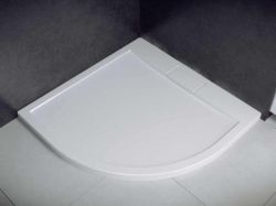 Brodzik półokrągły płaski 80x80x4,5 cm Axim Ultraslim 