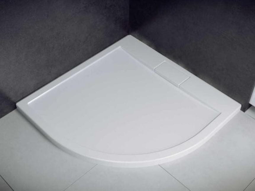 Brodzik półokrągły płaski 80x80x4,5 cm Axim Ultraslim 