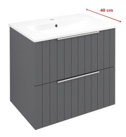 CIRASA szafka pod umywalkę 58x54x39cm, carina strip