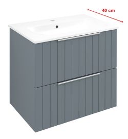 CIRASA szafka pod umywalkę 58x54x39cm, siena strip