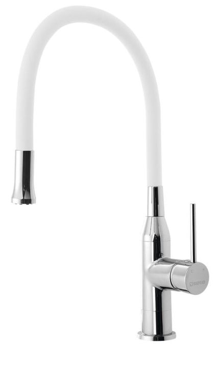 Bateria kuchenna z elastyczną wylewką Sili SR481 biały