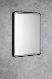 SWIDA lustro z oświetleniem LED 60x80cm, czujnik dotykowy, ściemnialne, czarny mat