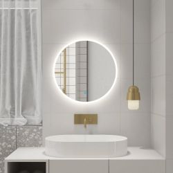 URSA lustro z podświetleniem LED średnica 60cm, czujnik dotykowy, ściemnialne